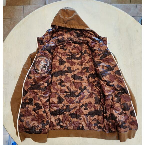 Nike Skateboarding Poler Outdoor Brand Reversible Jacket Puffer Camo - Picture 4 of 10